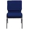 Flash Furniture Hercules Church Chair, Blue Back, 21-1/4 in W 25" L 33" H, Fabric Seat FD-CH0221-4-SV-NB24-BAS-GG - alternate 9