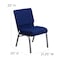 Flash Furniture Hercules Church Chair, Blue Back, 21-1/4 in W 25" L 33" H, Fabric Seat FD-CH0221-4-SV-NB24-GG - alternate 6