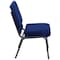 Flash Furniture Hercules Church Chair, Blue Back, 21-1/4 in W 25" L 33" H, Fabric Seat FD-CH0221-4-SV-NB24-GG - alternate 9