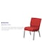 Flash Furniture Hercules Church Chair, 21-1/4 in W 25" L 33" H, Fabric Seat FD-CH0221-4-SV-RED-GG - alternate 7
