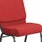 Flash Furniture Hercules Church Chair, 21-1/4 in W 25" L 33" H, Fabric Seat FD-CH0221-4-SV-RED-GG - alternate 5