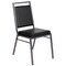 Flash Furniture Black Vinyl Banquet Chair FD-LUX-SIL-BK-V-GG - alternate 6
