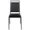Flash Furniture Black Vinyl Banquet Chair FD-LUX-SIL-BK-V-GG - alternate 4