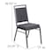 Flash Furniture Dark Gray Fabric Banquet Chair FD-LUX-SIL-DKGY-GG - alternate 4