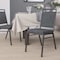 Flash Furniture Dark Gray Fabric Banquet Chair FD-LUX-SIL-DKGY-GG - alternate 1