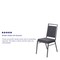 Flash Furniture Dark Gray Fabric Banquet Chair FD-LUX-SIL-DKGY-GG - alternate 2