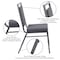 Flash Furniture Dark Gray Fabric Banquet Chair FD-LUX-SIL-DKGY-GG - alternate 7