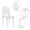 Flash Furniture Clear Stacking Side Chair FH-111-APC-CLR-GG - alternate 5