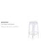 Flash Furniture Transparent Stool, 25.75"H FH-118-APC1-GG - alternate 4