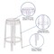 Flash Furniture Transparent Stool, 25.75"H FH-118-APC1-GG - alternate 5