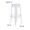 Flash Furniture Transparent Barstool, 29.75"H FH-118-APC2-GG - alternate 9