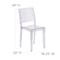 Flash Furniture Phantom Series Transparent Stacking Side Chair FH-121-APC-GG - alternate 3