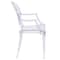 Flash Furniture Shirley Ghost Chair with Arms in Transparent Crystal FH-124-APC-CLR-GG - alternate 6