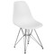 Flash Furniture Elon Chair, White Back, 18-1/4 in W 22-1/2" L 32" H FH-130-CPP1-WH-GG - alternate 4