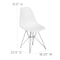 Flash Furniture Elon Chair, White Back, 18-1/4 in W 22-1/2" L 32" H FH-130-CPP1-WH-GG - alternate 2