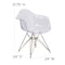 Flash Furniture Alonza Chair, Clear Seat, 24 W 24" L 31.75 H, Polycarbonate, Rubber Seat FH-132-CPC1-GG - alternate 5