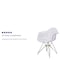 Flash Furniture Alonza Chair, Clear Seat, 24 W 24" L 31.75 H, Polycarbonate, Rubber Seat FH-132-CPC1-GG - alternate 4