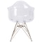Flash Furniture Alonza Chair, Clear Seat, 24 W 24" L 31.75 H, Polycarbonate, Rubber Seat FH-132-CPC1-GG - alternate 10