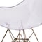 Flash Furniture Alonza Chair, Clear Seat, 24 W 24" L 31.75 H, Polycarbonate, Rubber Seat FH-132-CPC1-GG - alternate 2
