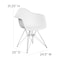 Flash Furniture Alonza Chair, White Seat, White Back, 24.5 W 25" L 31.25 H, Chrome, Polypropylene Seat FH-132-CPP1-WH-GG - alternate 8