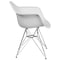 Flash Furniture Alonza Chair, White Seat, White Back, 24.5 W 25" L 31.25 H, Chrome, Polypropylene Seat FH-132-CPP1-WH-GG - alternate 10