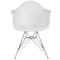 Flash Furniture Alonza Chair, White Seat, White Back, 24.5 W 25" L 31.25 H, Chrome, Polypropylene Seat FH-132-CPP1-WH-GG - alternate 9