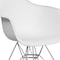 Flash Furniture Alonza Chair, White Seat, White Back, 24.5 W 25" L 31.25 H, Chrome, Polypropylene Seat FH-132-CPP1-WH-GG - alternate 5