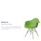 Flash Furniture Alonza Chair, Green Seat, Wood Back, 24.5 W 25" L 31.25 H, Metal, Polypropylene, Wood Seat FH-132-DPP-GN-GG - alternate 4