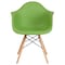 Flash Furniture Alonza Chair, Green Seat, Wood Back, 24.5 W 25" L 31.25 H, Metal, Polypropylene, Wood Seat FH-132-DPP-GN-GG - alternate 7