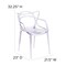 Flash Furniture Clear Stacking Side Chair FH-173-APC-GG - alternate 6