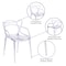 Flash Furniture Clear Stacking Side Chair FH-173-APC-GG - alternate 5