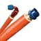 Techflex Braided Cable Sleeve, 5/8 in Inside Dia., 50 ft, Fiberglass, Red FIA0.63RD - alternate 3