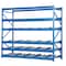 Vestil Starter Gravity Flow Rack, 36 in D, 96 in W, 5 Shelves, Blue FLOW-3-5 - alternate 2