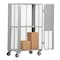 Vestil Folding Security Truck, 2000 lb., 2000 lb Capacity, 44 W x 27 L x 76.5 H, 2 Shelves FST-2744-2 - alternate 3