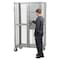 Vestil Folding Security Truck, 2000 lb., 2000 lb Capacity, 44 W x 27 L x 76.5 H, 2 Shelves FST-2744-2 - alternate 5