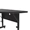 Correll Half Round Deluxe Adjustable Height Flip Top Training Table, High Pressure Laminate Top FT2448HR-07 - alternate 2