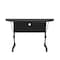 Correll Half Round Deluxe Adjustable Height Flip Top Training Table, High Pressure Laminate Top FT2448HR-07 - alternate 6