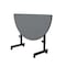 Correll Half Round Deluxe Adjustable Height Flip Top Training Table, High Pressure Laminate Top, Gray FT2448HR-15 - alternate 5