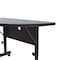 Correll Half Round Deluxe Adjustable Height Flip Top Training Table, High Pressure Laminate Top, Gray FT2448HR-15 - alternate 4