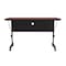 Correll Rectangle Deluxe Adjustable Height Flip Top Training Table, High Pressure Laminate Top, Cherry FT2448-21 - alternate 2