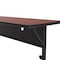 Correll Rectangle Deluxe Adjustable Height Flip Top Training Table, High Pressure Laminate Top, Cherry FT2472-21 - alternate 9