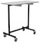 Irsg Folding Work Table 20" x 40" x 39 1/2"H with black bottom shelf FTW-30A4-S30 - alternate 1