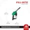 Fill-Rite Fuel Nozzle, Green, Curved, 7 in Aluminum Spout N100DAU13G - alternate 4