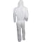 Kleenguard BrethParti Hood Covall REFLEX ZipFnt ElasWrisAnk WHT 2X 24/C 49115 - alternate 2