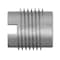 Zoro Select Knife Thread Insert, 3/8"-24 Int Thrd Sz, 5/8 in L, 1/2 in Dia., 18-8 Stainless Steel, Plain, 5 PK 400-624-CR-PK5 - alternate 3