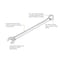 Gearwrench 15 Piece 12 Point Long Pattern Combination SAE Wrench Set with Tool Roll 81918 - alternate 2