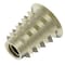 Zoro Select Hex Drive Threaded Insert, No. 10-24 Int Thrd Sz, 33/64 in L, 3/8 in Dia., Zinc Alloy, Plain, 50 PK 901024-13-PK50 - alternate 5