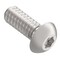 Zoro Select No. 10-24 x 1/2 in Torx Button Standard Machine Screw, Unfinished A286 Stainless Steel ZBM228-286 - alternate 3