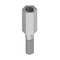 Zoro Select Hex Standoff, No. 8-32 Thrd Sz, 1/2 in L, 3/8 in Thrd L 18-8 Stainless Steel, Plain, 1/4" Hex, 10 PK HMF204-832-SS - alternate 1