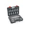 Crescent 57 Piece 3/8" Drive 6 and 12 Point Standard & Deep SAE/Metric Mechanics Tool Set CSWS10C - alternate 2